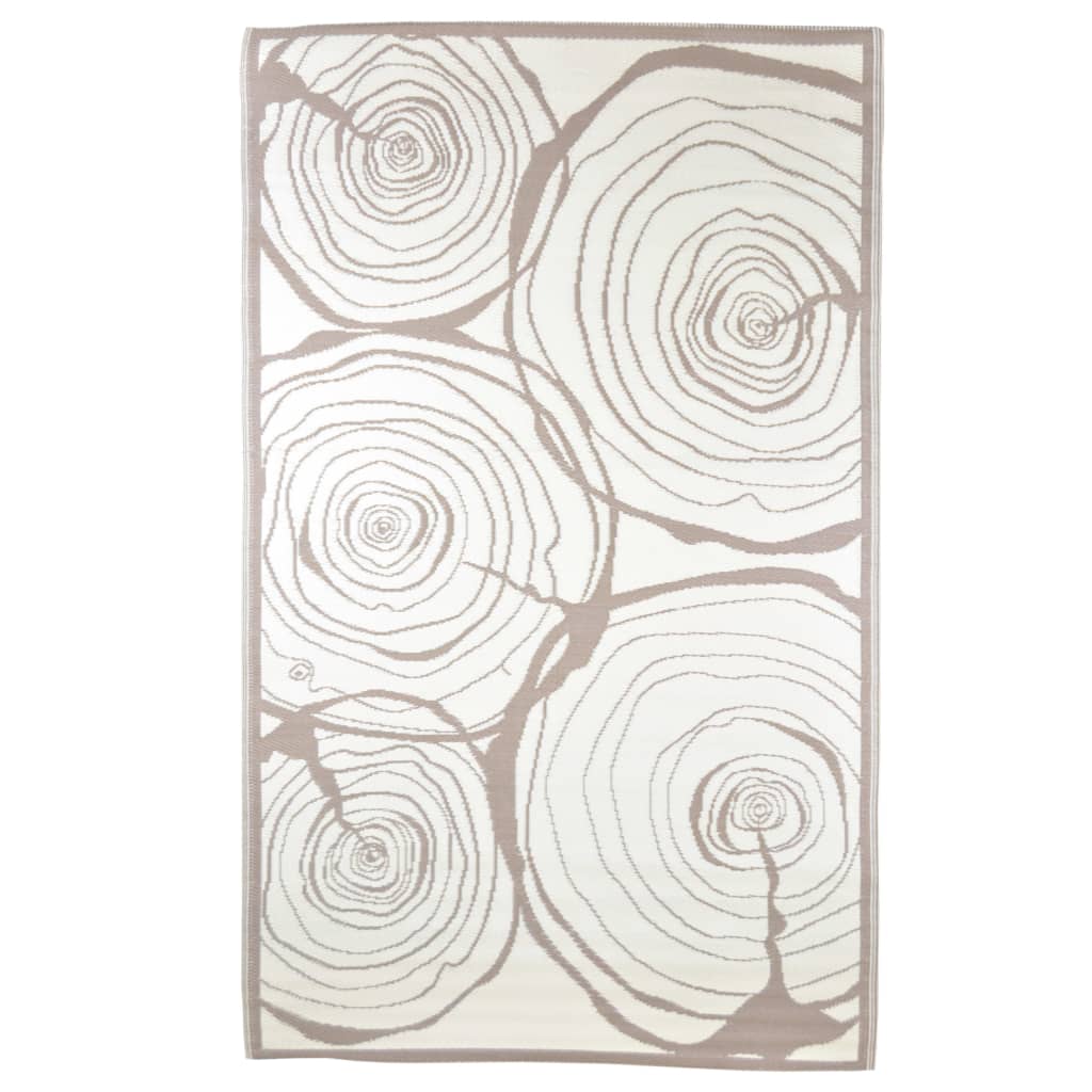 Esschert Design Outdoor-Teppich 240×150 cm Jahresringe kaufen