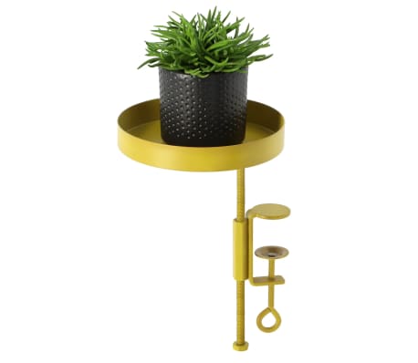 Esschert Design Δίσκος Φυτών με Σφιγκτήρα Στρογγυλός Χρυσός