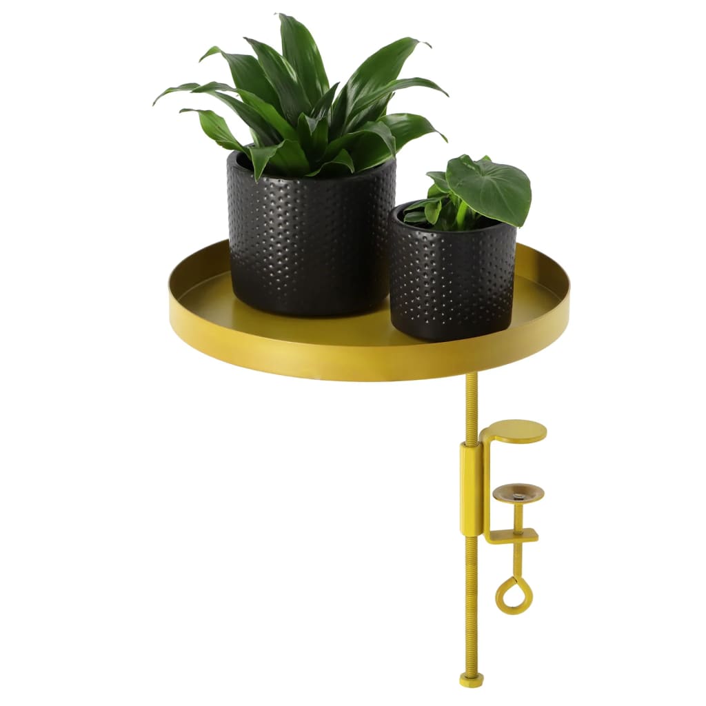 Esschert Design Stojan na rostliny se svorkou kulatý zlatý L