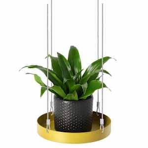 Esschert Design Δίσκος Φυτών Κρεμαστός Στρογγυλός Χρυσός