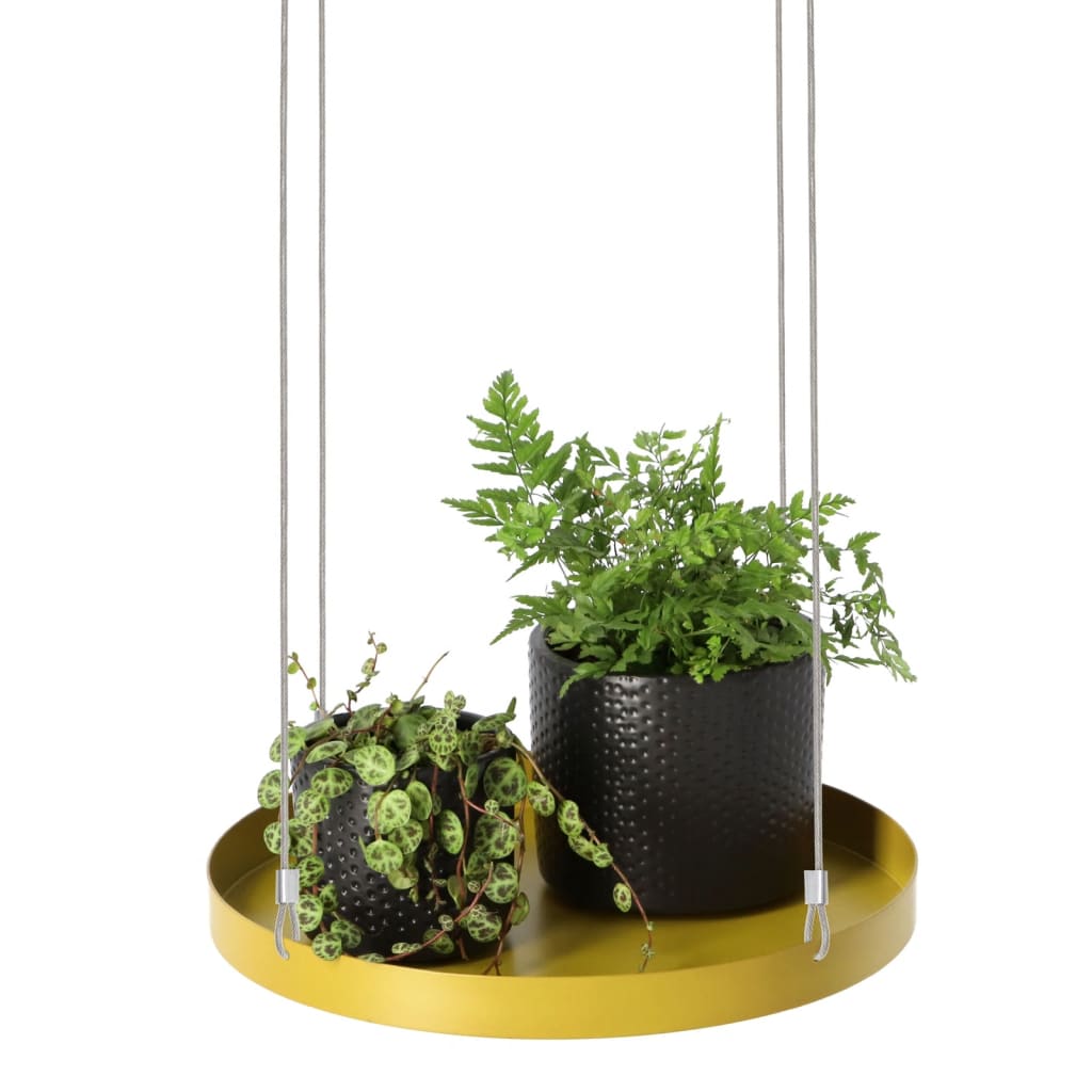

Esschert Design Plantenblad hangend rond L goudkleurig