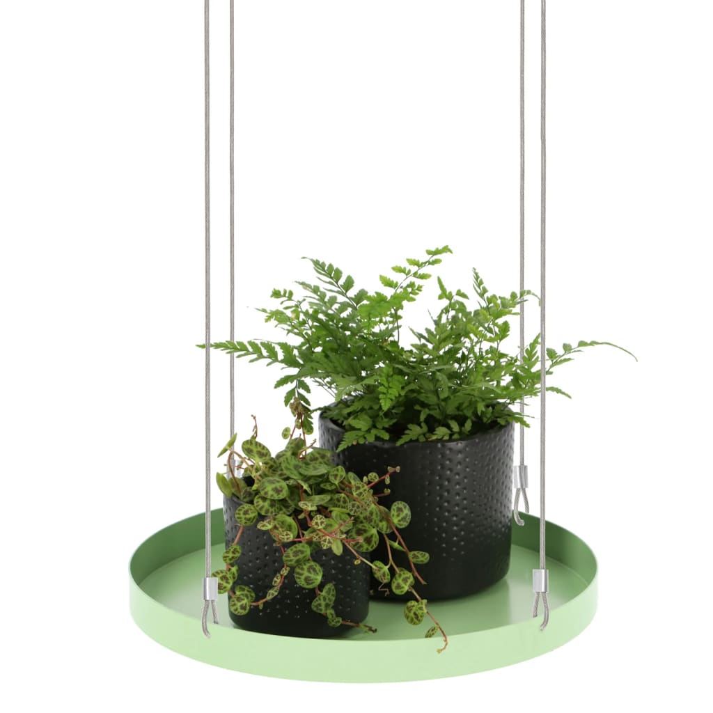 Esschert Design Plateau suspendu pour plantes Rond Vert L