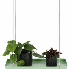 Esschert Design Δίσκος Φυτών Κρεμαστός Ορθογώνιος Πράσινος S
