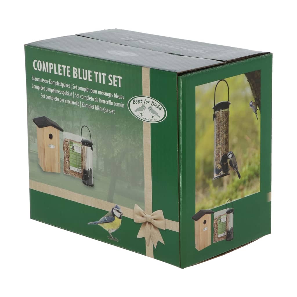 Thumbnail - Esschert Design Komplettset für Blaumeisen Vogelfutterhaus