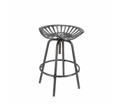 Esschert Design Καρέκλες Μπαρ με Όψη Τρακτέρ Γκρι