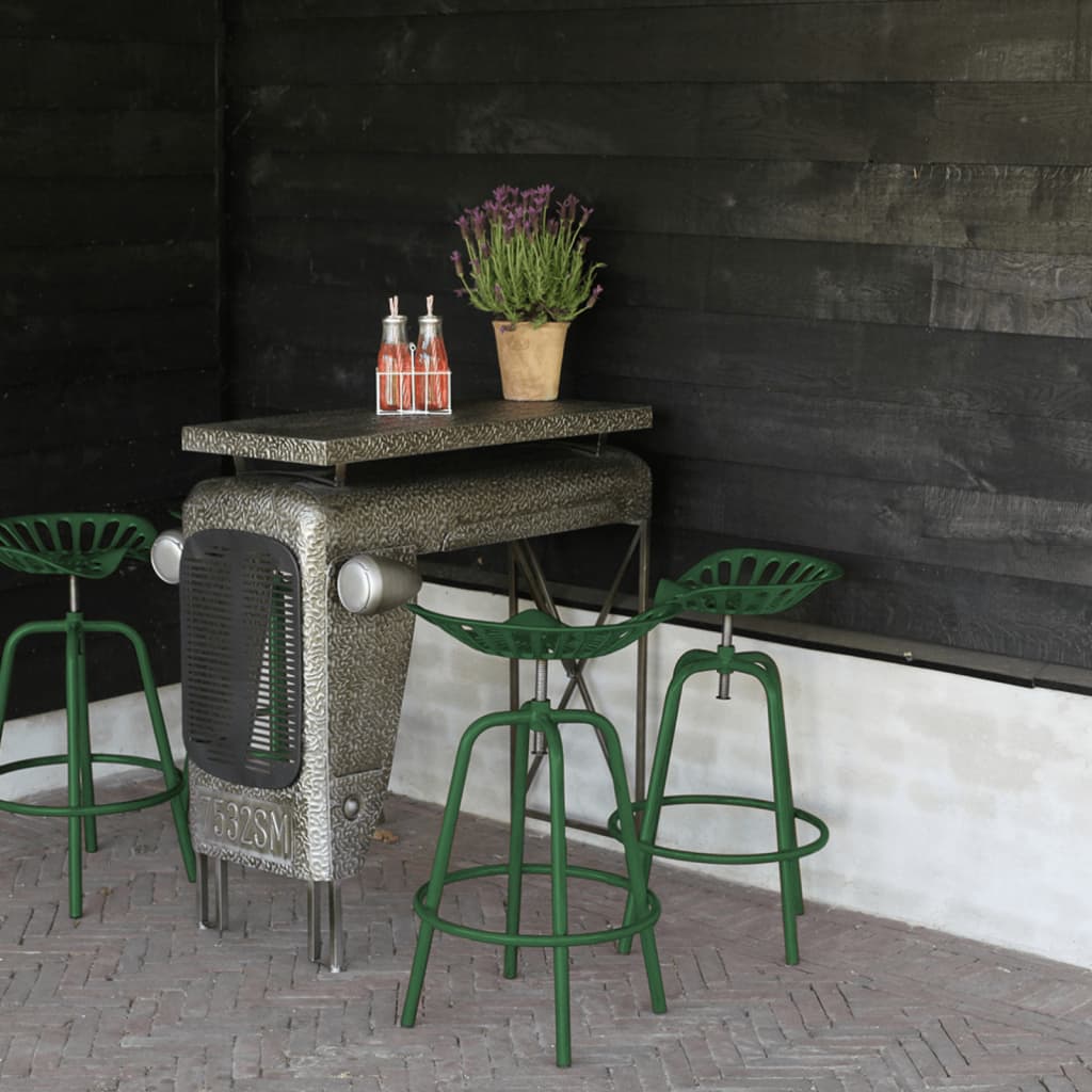 Esschert Design Baro kėdė, žalios spalvos, traktoriaus sėdynės dizaino | Stepinfit
