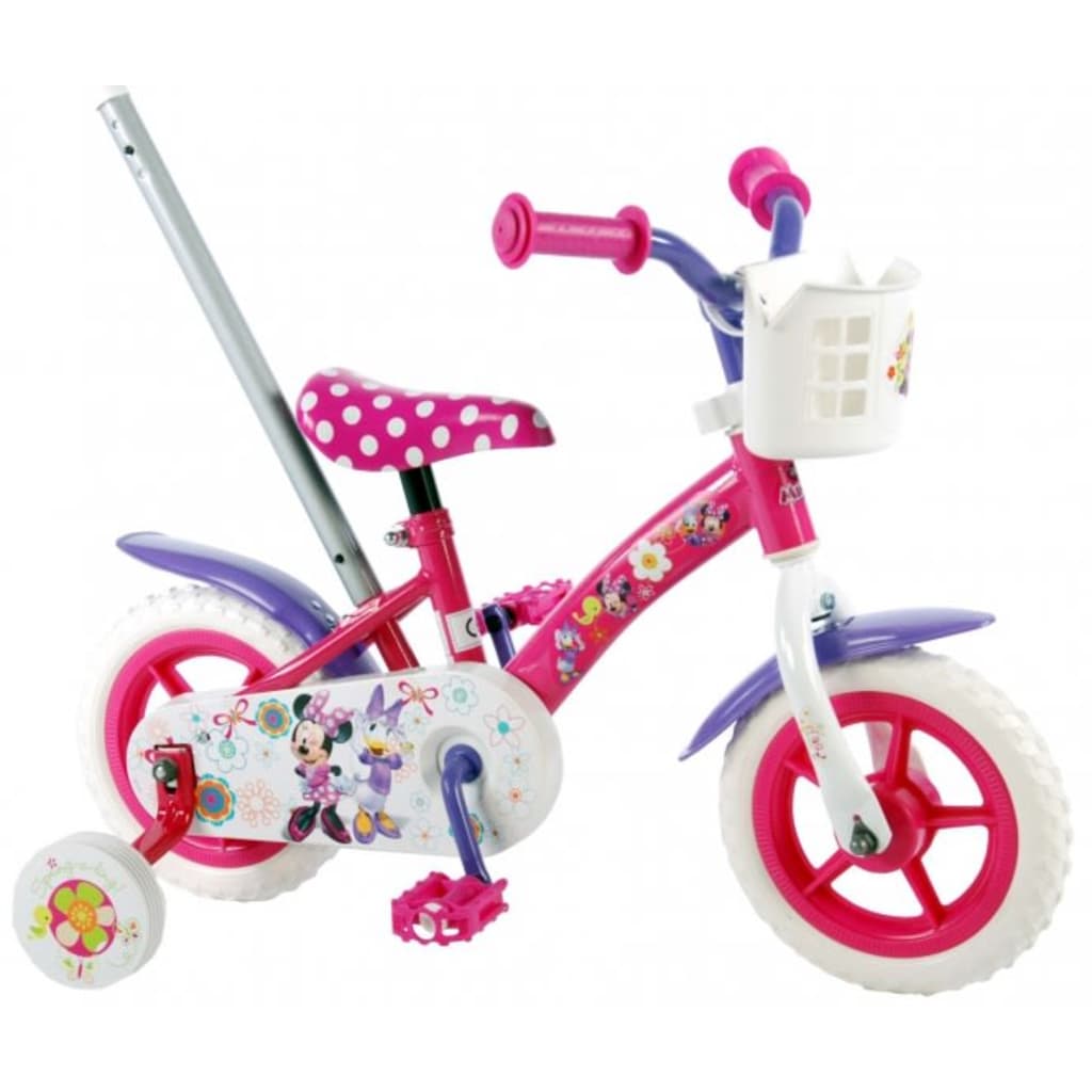 Afbeelding Volare Disney Minnie Mouse 10 Inch 18 cm Meisjes Terugtraprem Roze/Wit door Vidaxl.nl