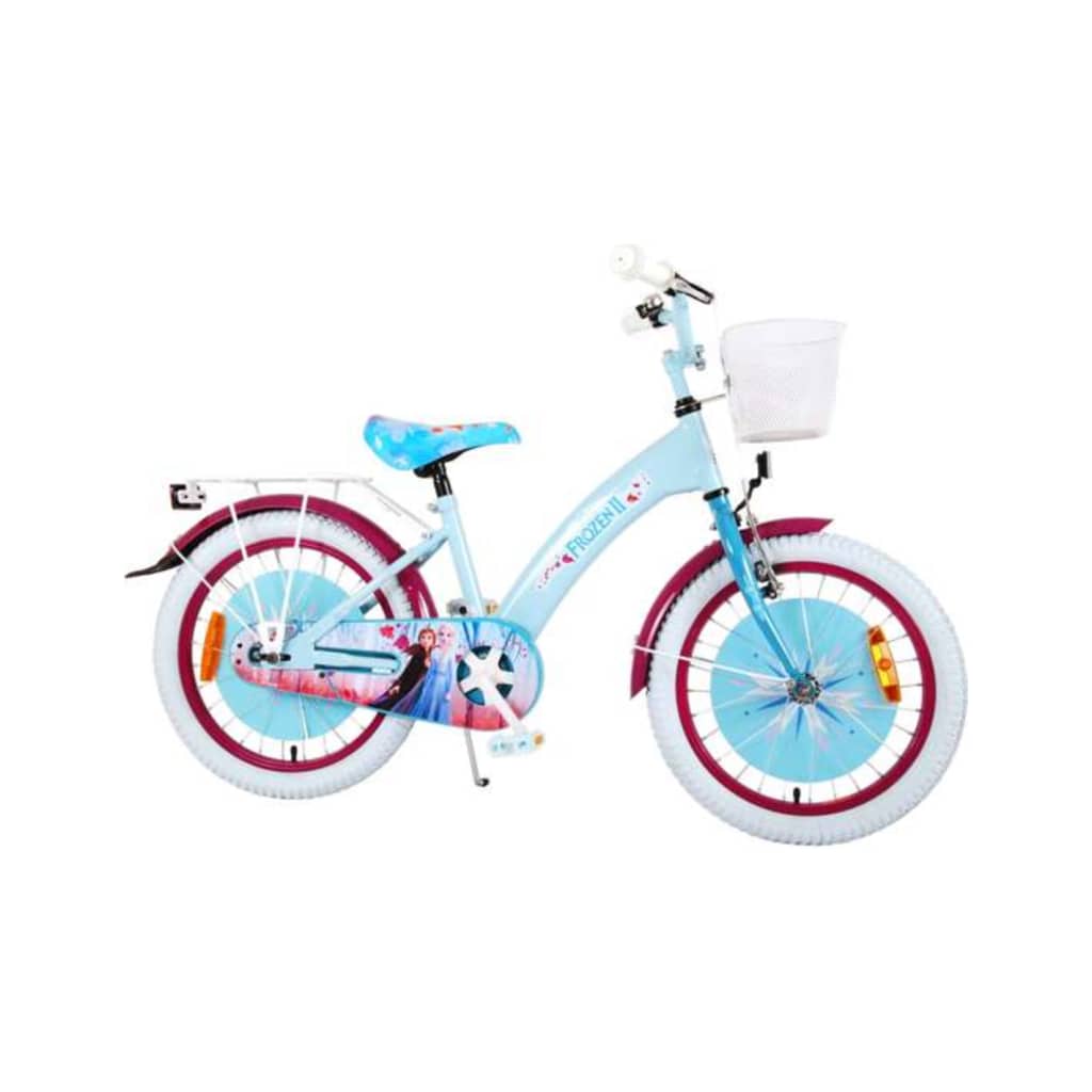 Disney Frozen 2 Kinderfiets - Meisjes - 18 inch - Blauw/Paars - 95% afgemonteerd