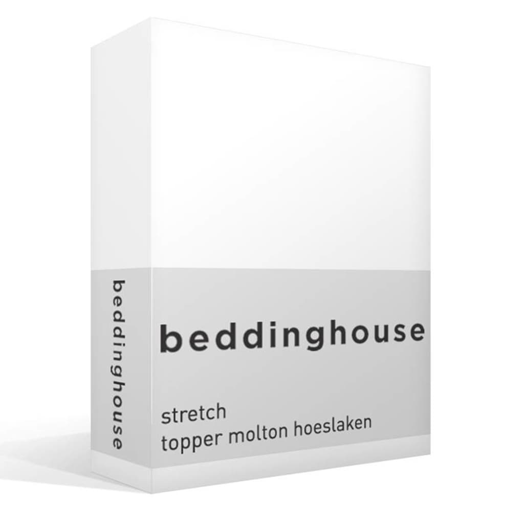Afbeelding Beddinghouse stretch topper molton hoeslaken door Vidaxl.nl