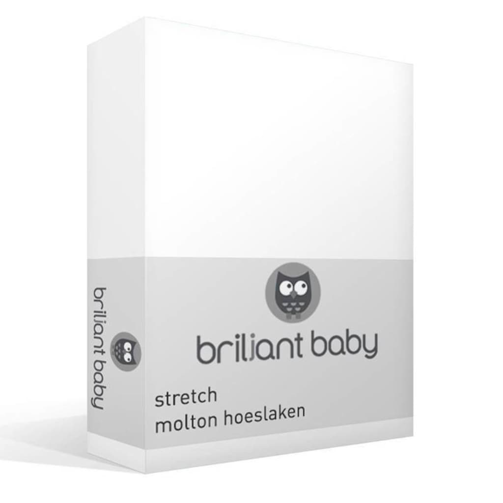 Briljant Baby stretch molton hoeslaken - 80% katoen - 20% polyester -