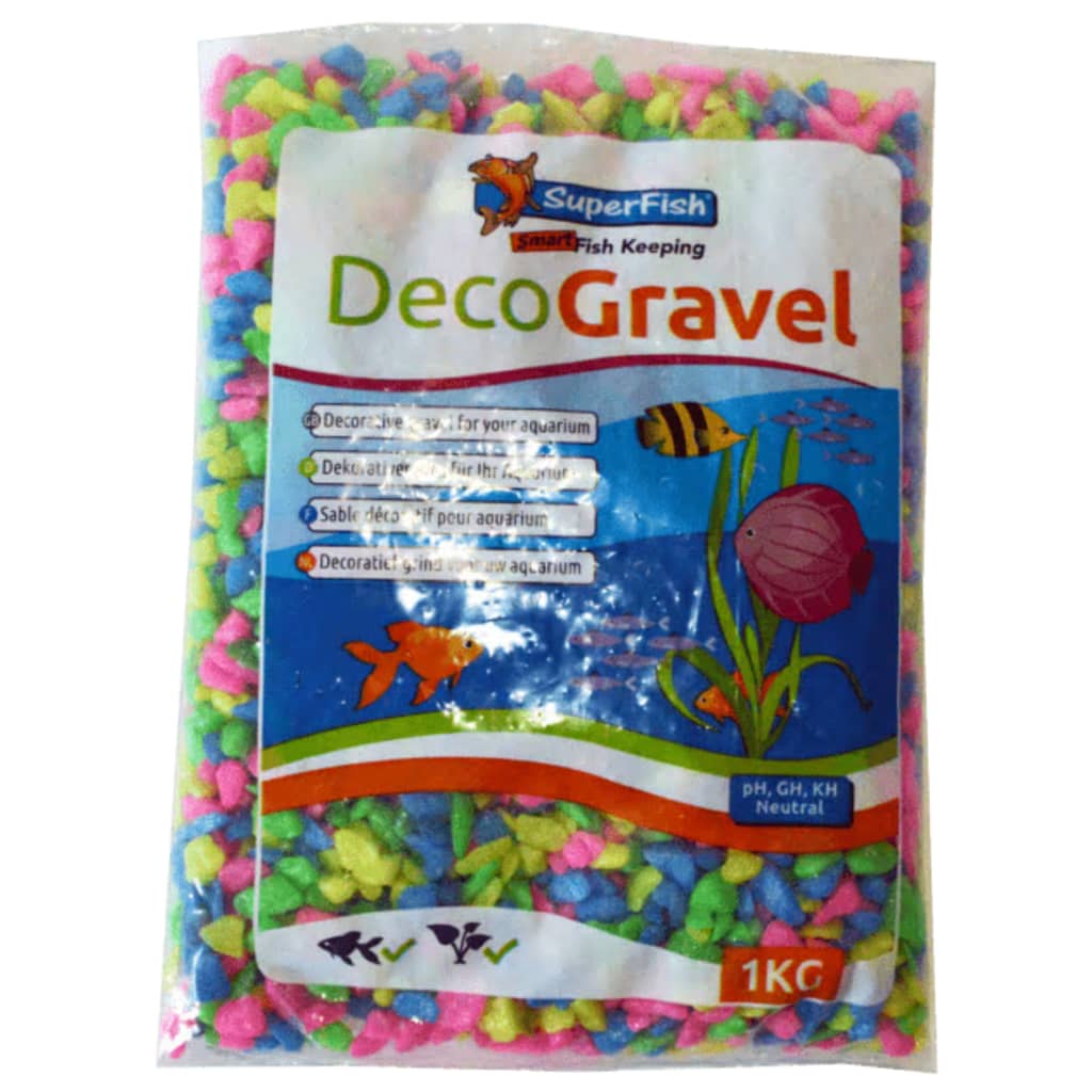 Afbeelding SuperFish deco grind neon mix 1 kg door Vidaxl.nl