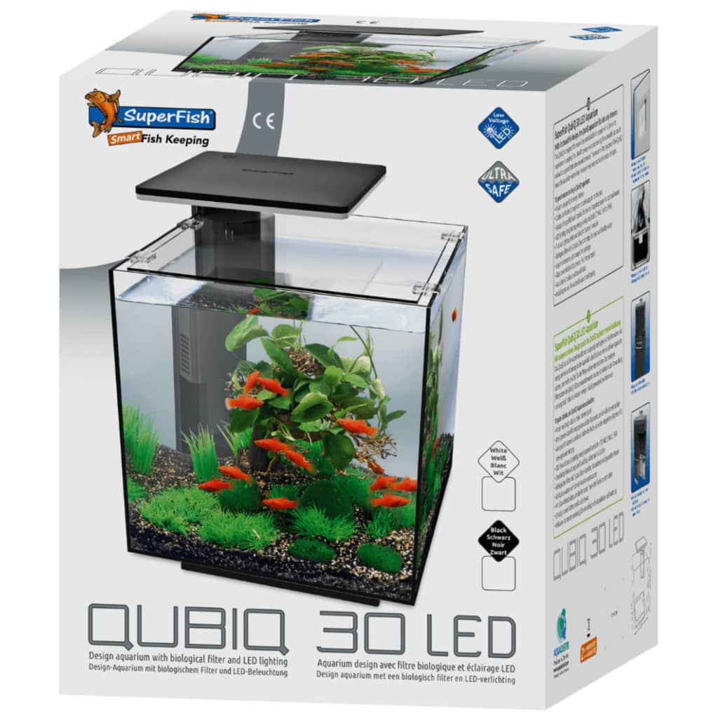 Superfish Aquarium Qubic 30 Led 30 l - Aquaria - Zwart