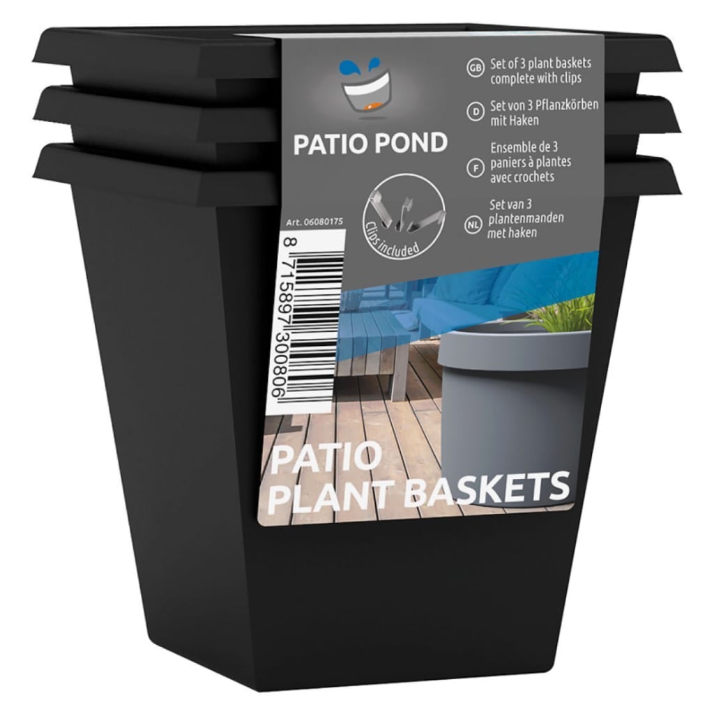 Afbeelding SuperFish patio pond mandje & haken 3st door Vidaxl.nl