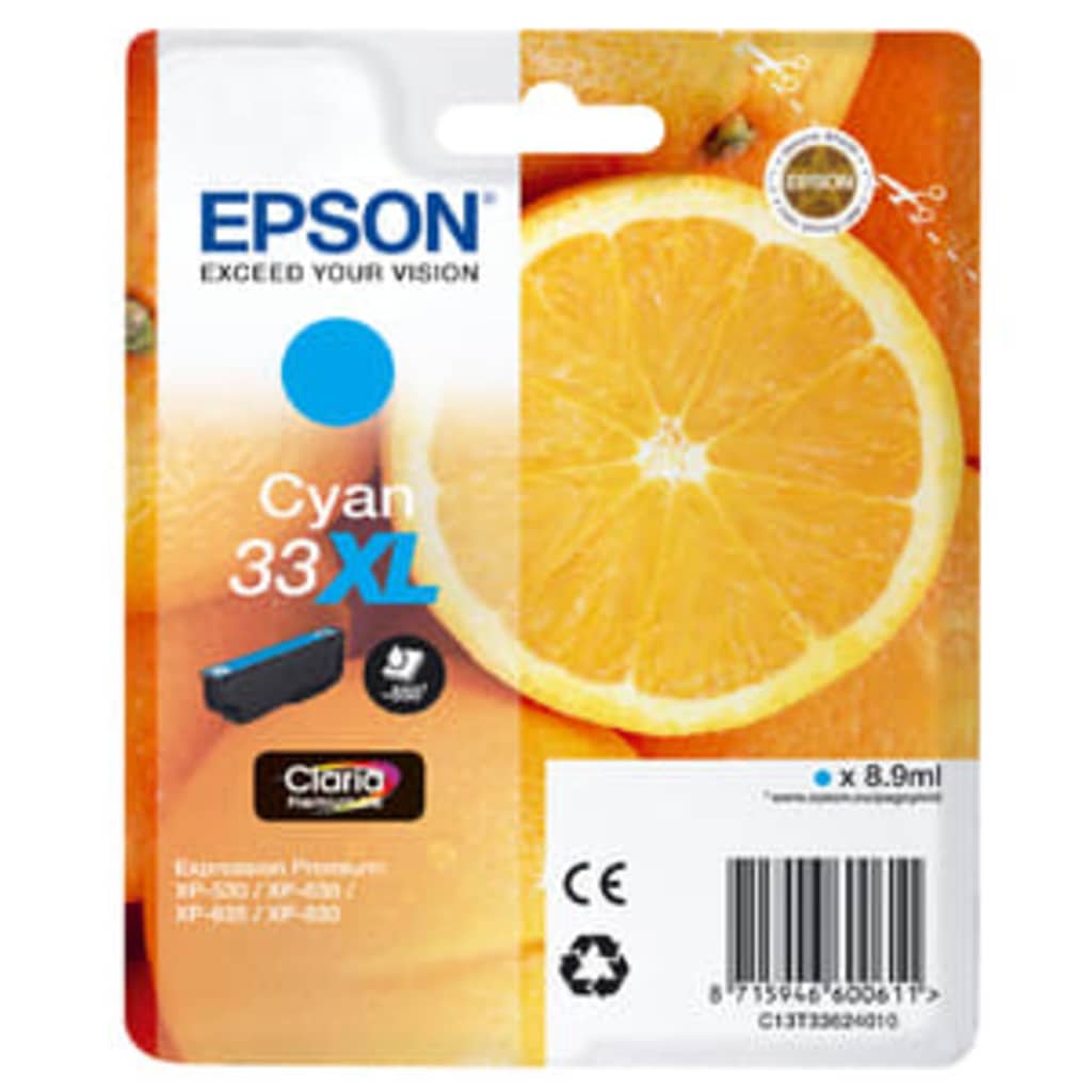 Epson 33XL cyaan Cartridge