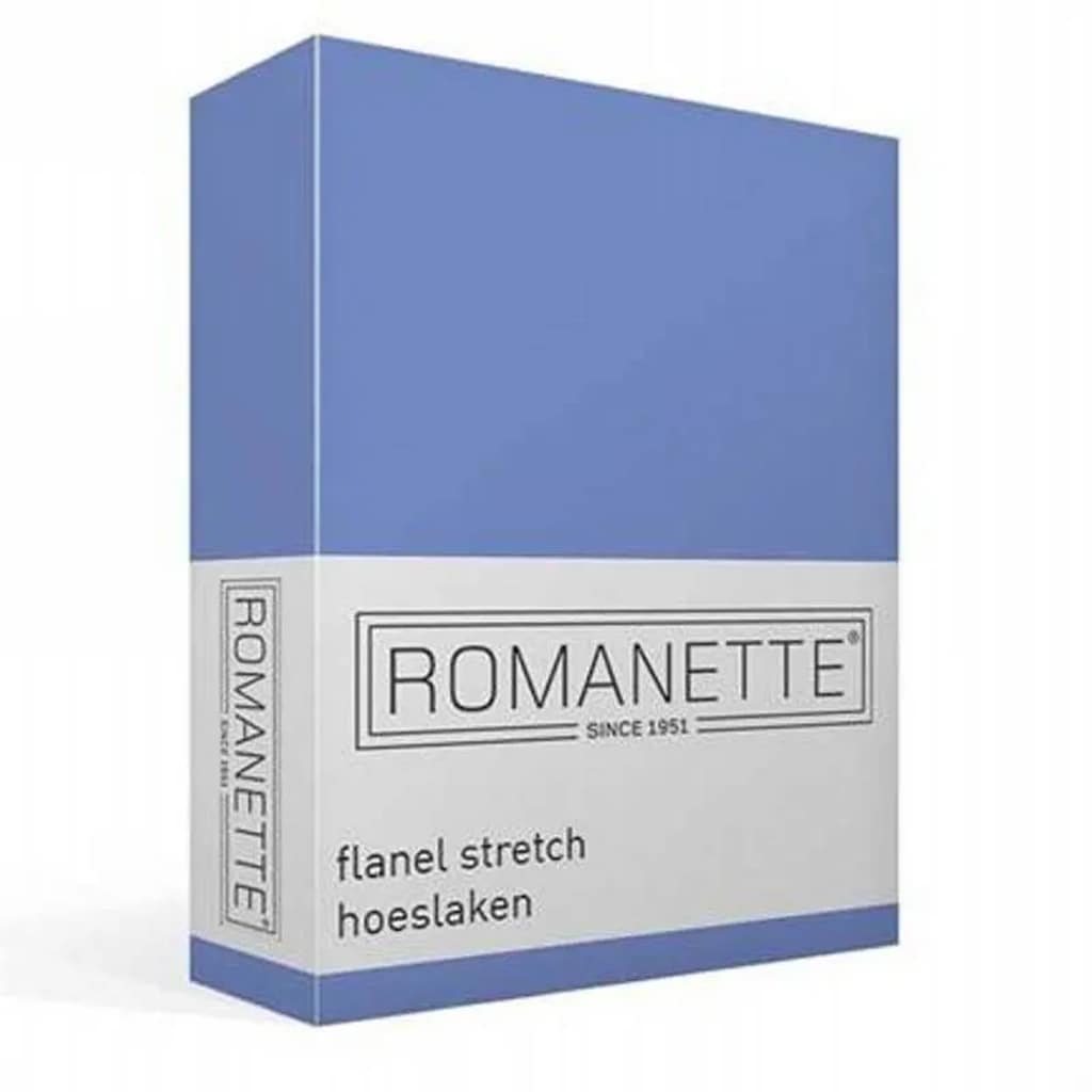 Romanette stretch flanel hoeslaken - Lits-jumeaux (160/180x200/220
