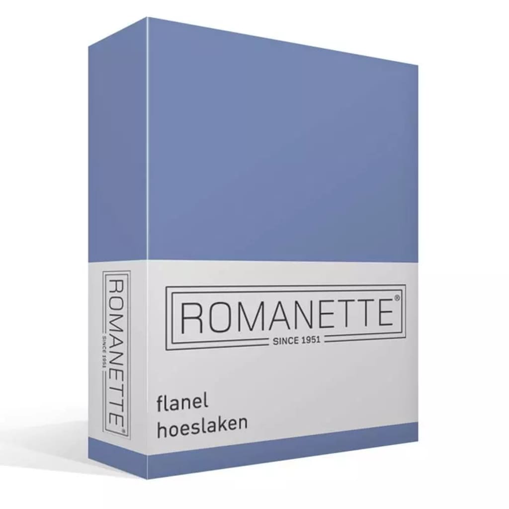Afbeelding Romanette flanel hoeslaken - 1-persoons (80x200 cm) - 100% geruwde door Vidaxl.nl