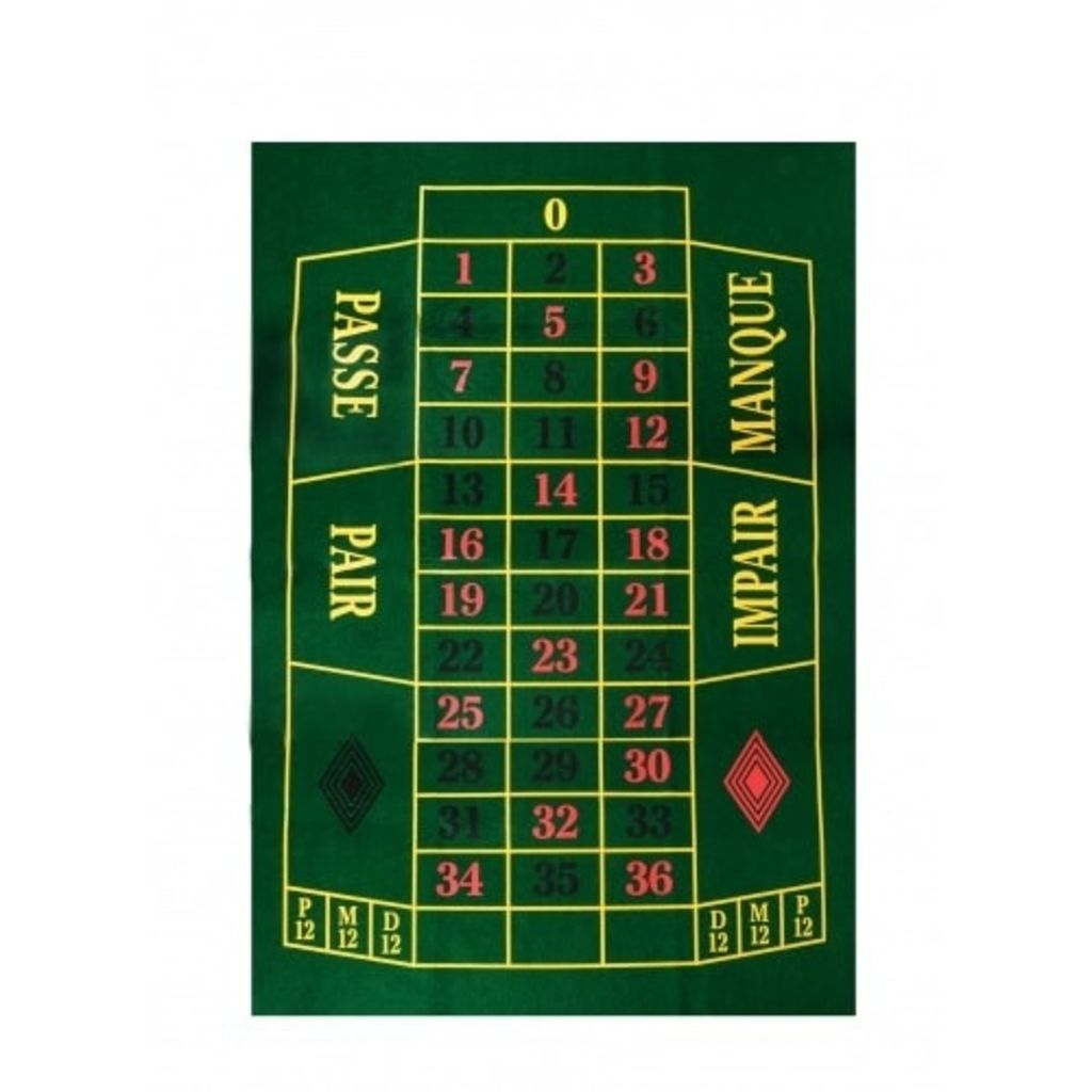 Afbeelding Longfield Games Roulettekleed Groen 130 X 90 cm door Vidaxl.nl