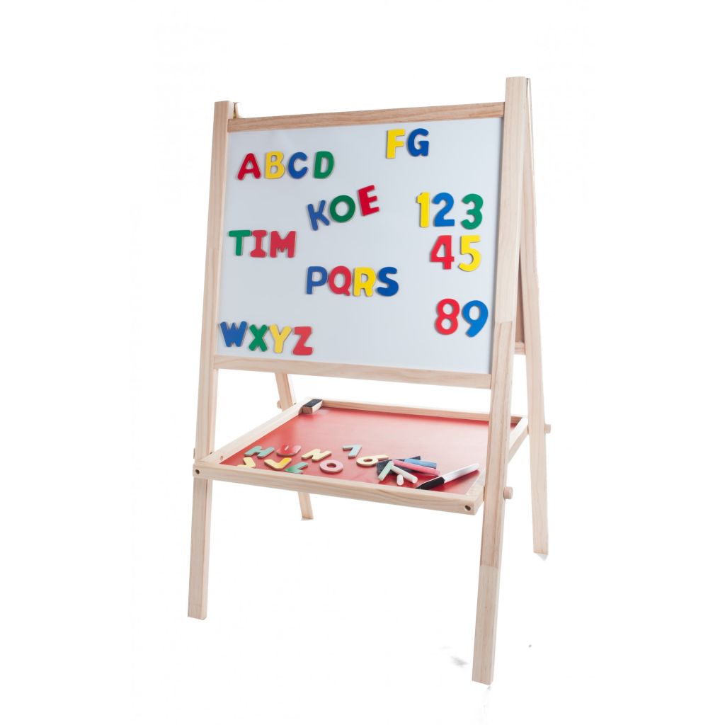 Afbeelding Angel Toys Schoolbord en Whiteboard Hout door Vidaxl.nl