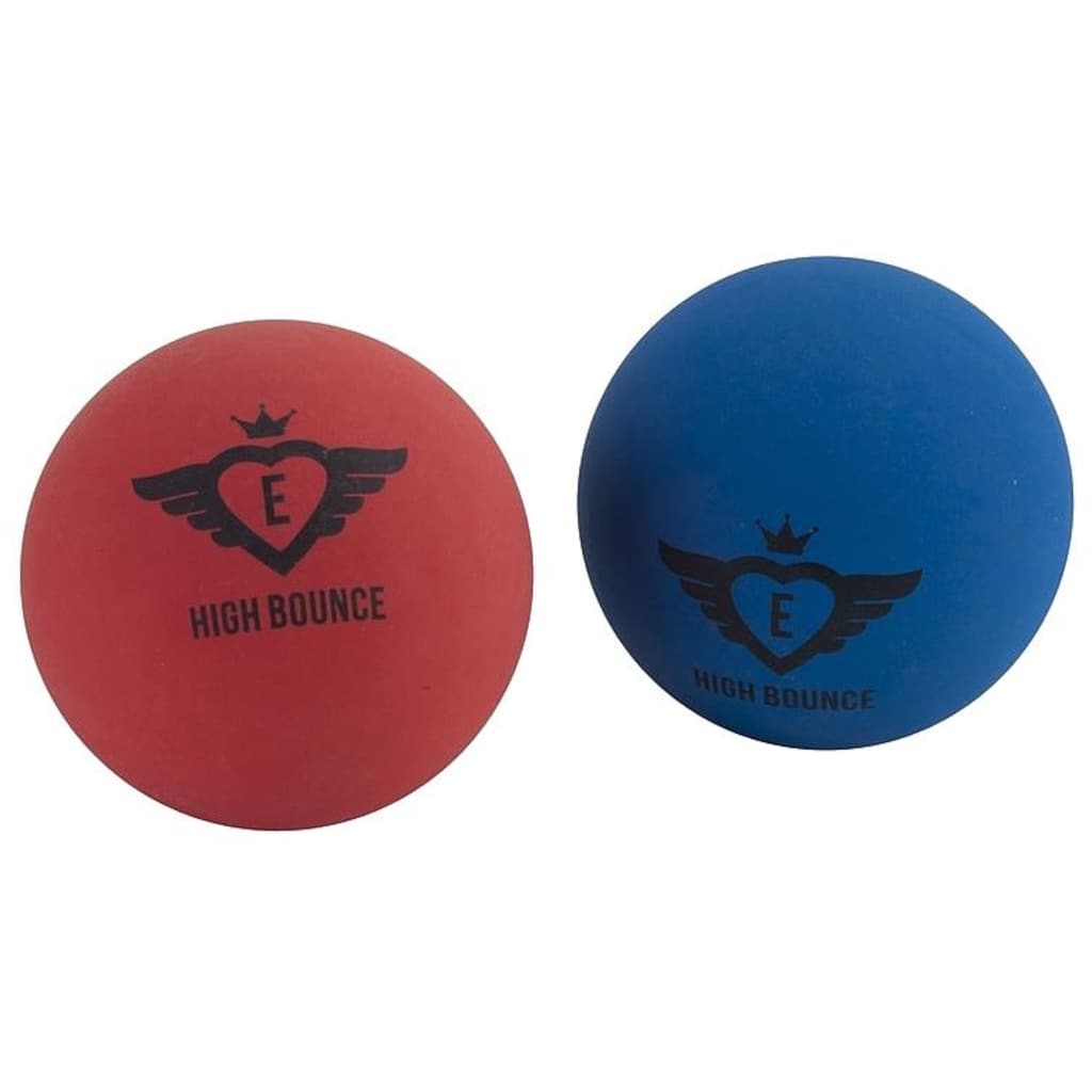 Angel Sports High Bounce ballen 6 cm blauw/rood 2 stuks