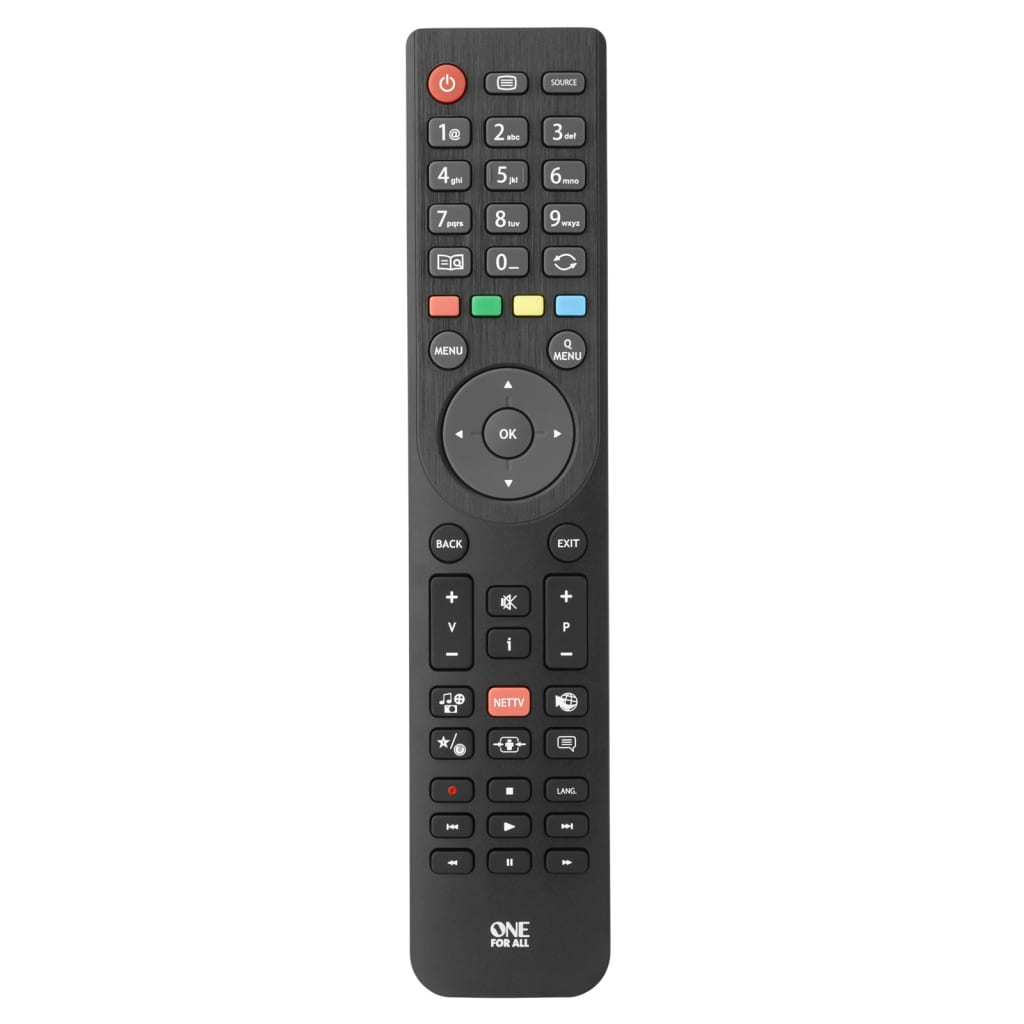 

One For All Tv-afstandsbediening vervangend Telefunken zwart