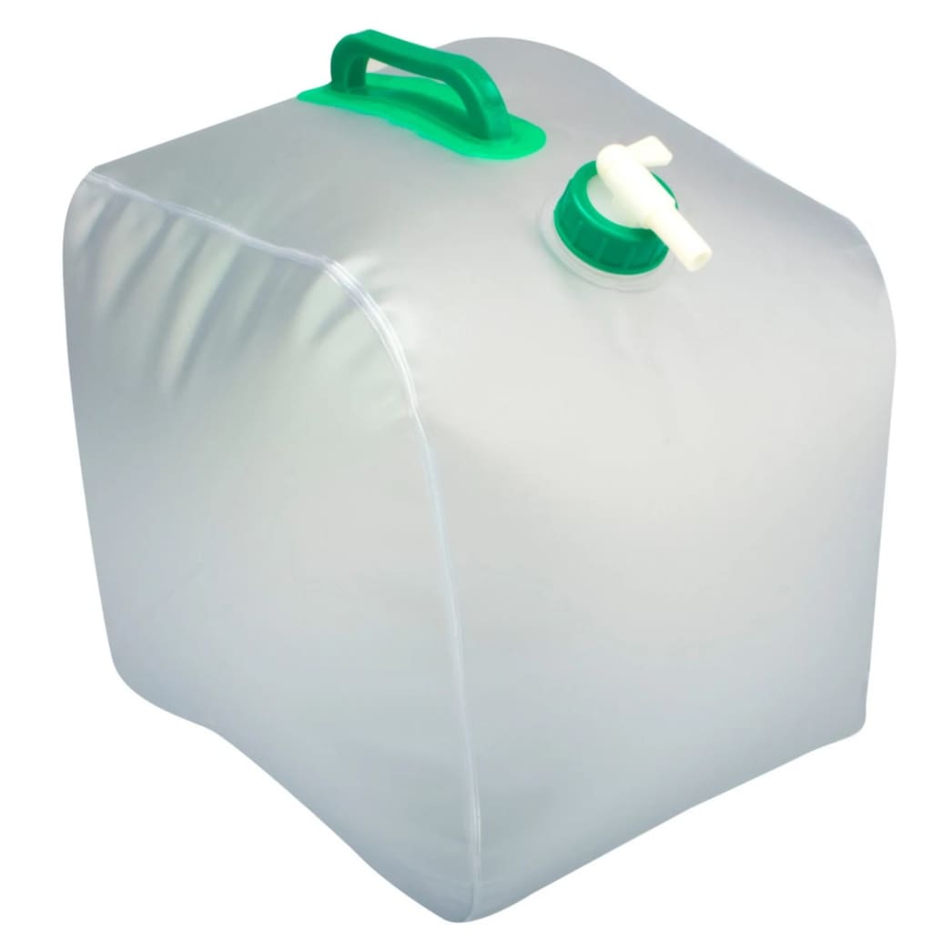 Abbey Camp Opvouwbare jerrycan/watertank 20 liter met tapkraantje - 22,6 x 32,1