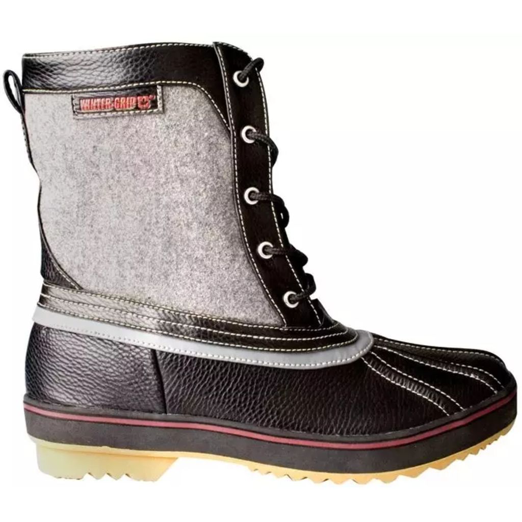 Winter-Grip Snowboots Lumberjack Vilt Heren Zwart Maat 45