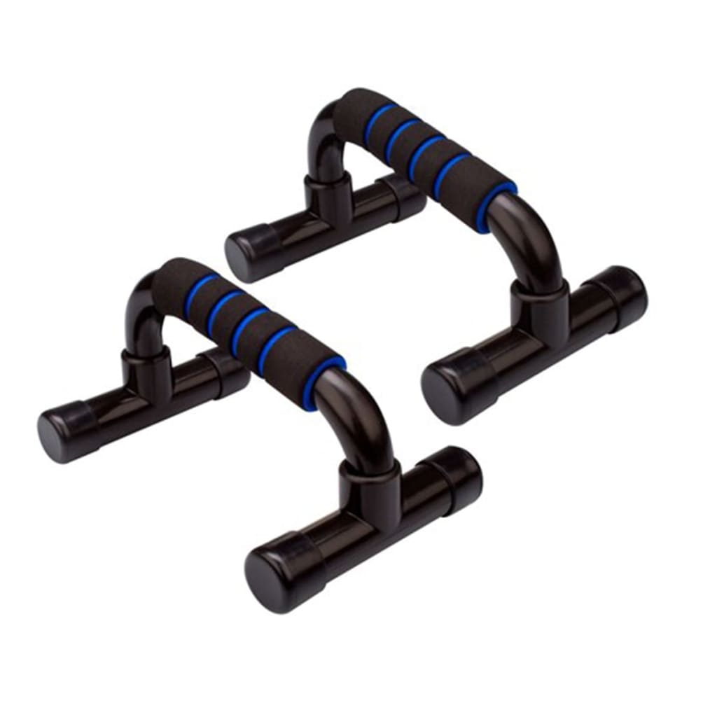 Avento Push-Up Grips Zwart/Kobalt