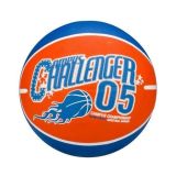 New Port Basketbal Met Print Maat 7 Oranje/Blauw/Wit