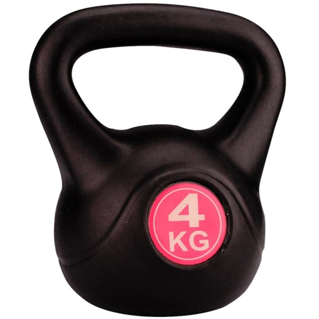 Avento kettlebell 4 kg zwart 41KA