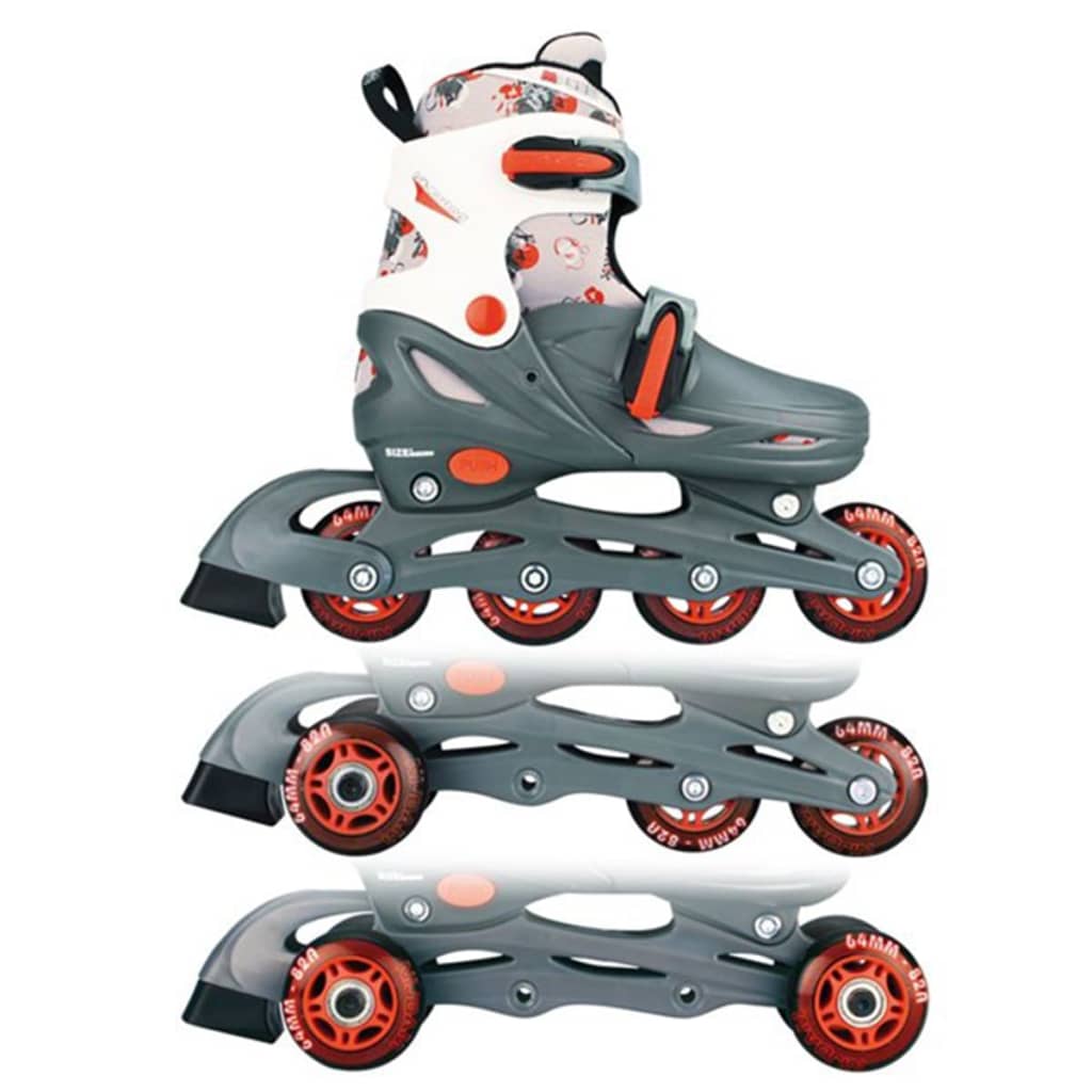 Inline Skates Quad Grijs Maat 27 - 30