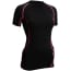 Avento Compressieshirt Dames Korte Mouw Zwartfuchsia Maat avento kopen in de aanbieding