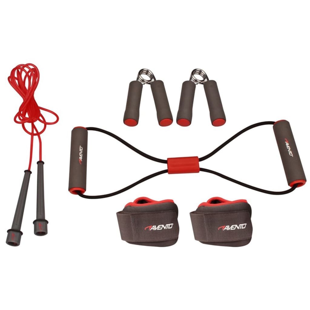 Avento Fitness Set Grijs-Roze-Zwart