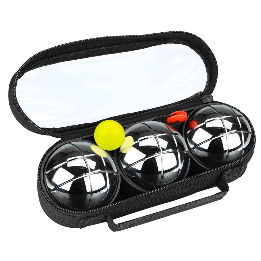 Get & Go Jeu De Boules Set 3 Ballen lV Chroom