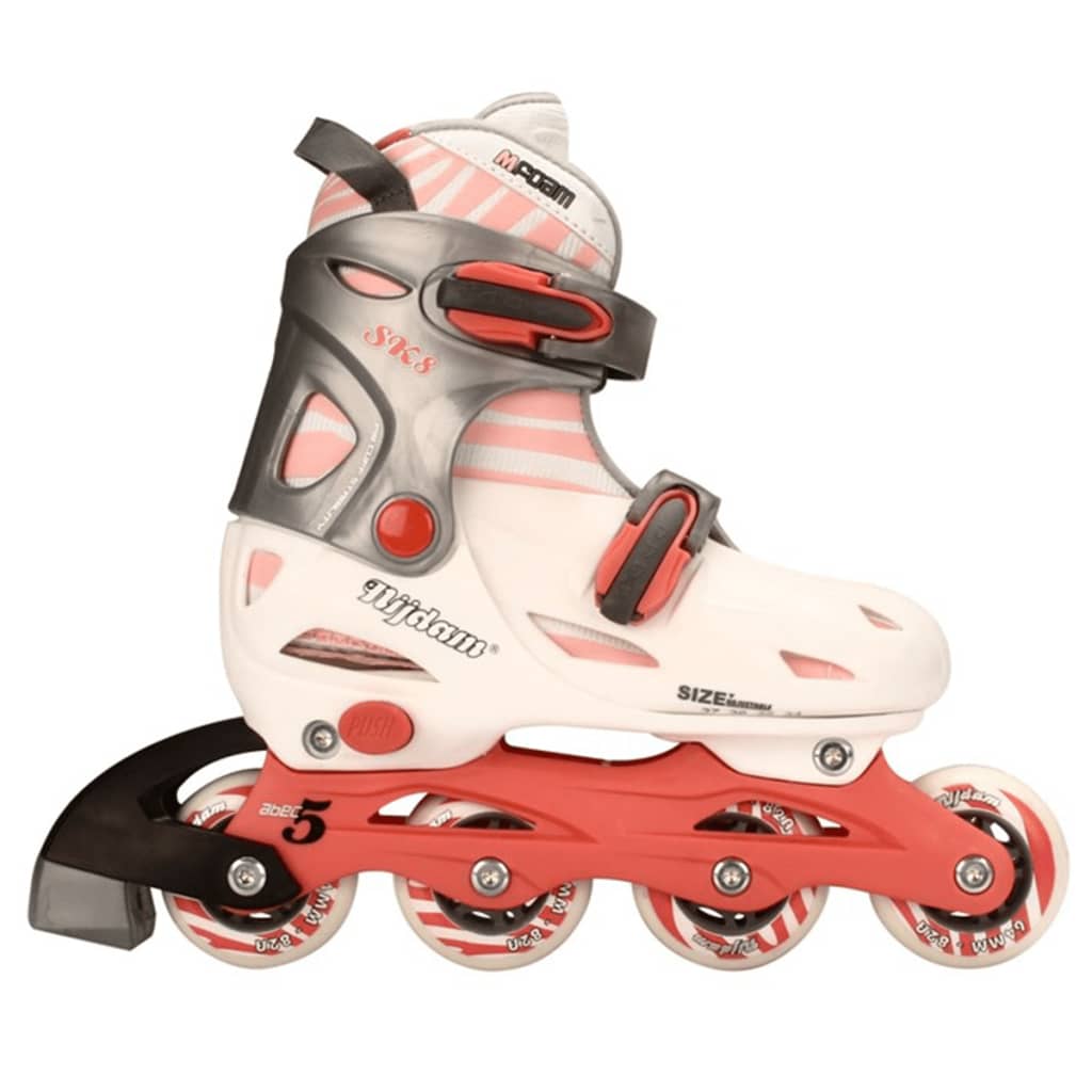 Nijdam junior inline-skates 30-33 roze/antraciet 52SC