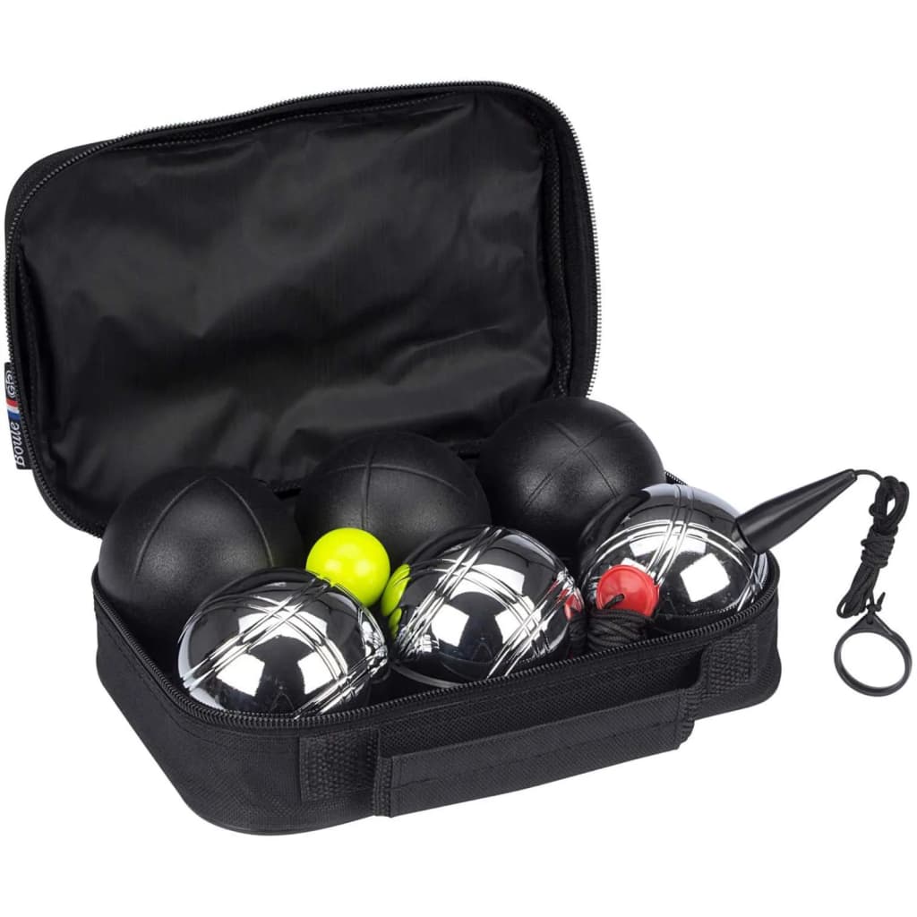 Afbeelding Get & Go jeu de boules set Luxe 11-delig zilver/zwart door Vidaxl.nl