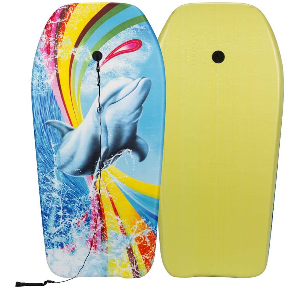 VidaXL - Waimea Bodyboard dolfijnenprint geel 52WU-GEE-Uni
