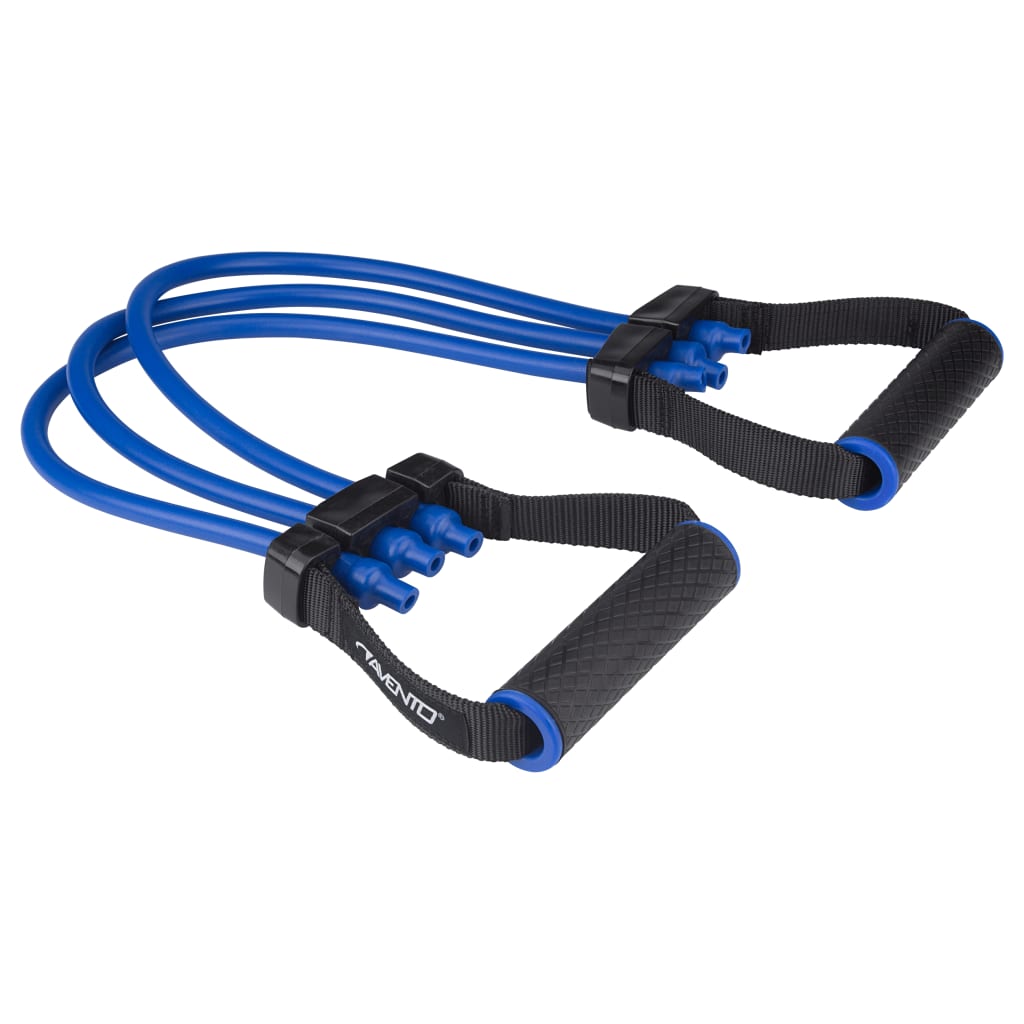 Avento weerstandsband borstspiertrainer TPE 60 cm blauw
