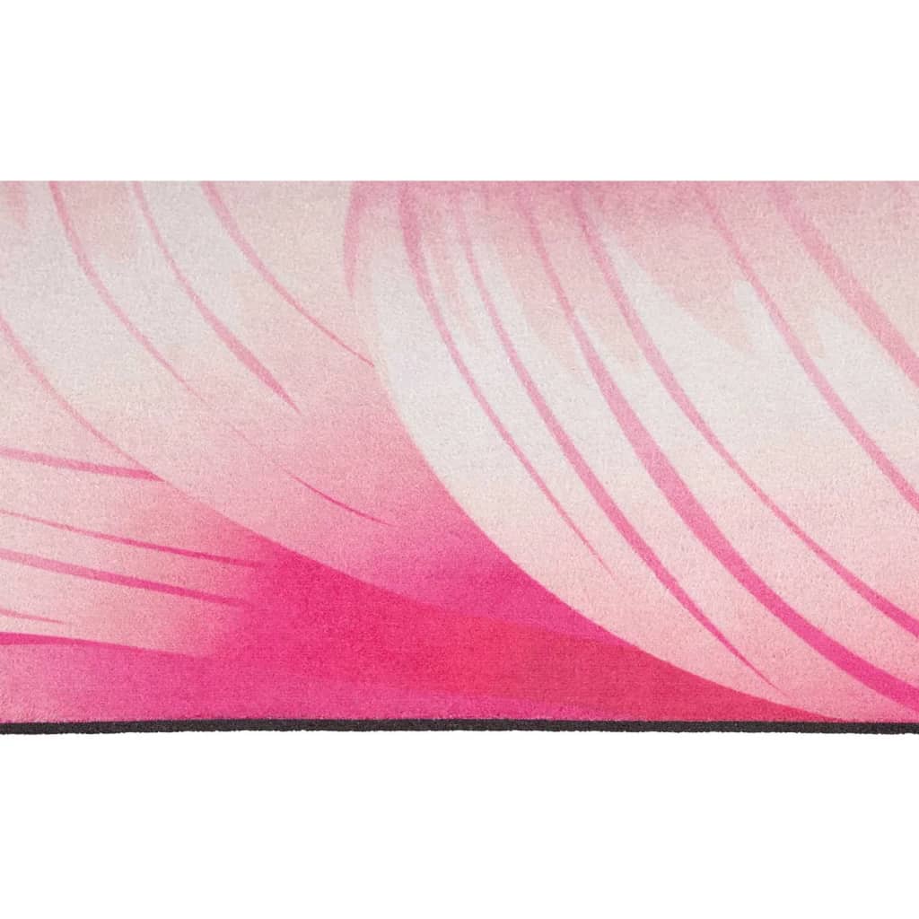 VidaXL - Avento suède yogamat met print 183 x 68 cm groen/roze