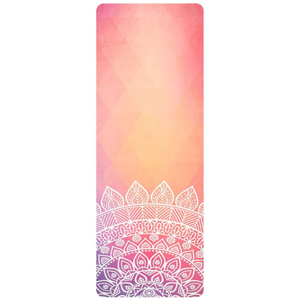 Avento Yogamat microvezel suède met print oranje 41WS-ROO-Uni Avento Yogamat microvezel suède met print oranje 41WS-ROO-Uni