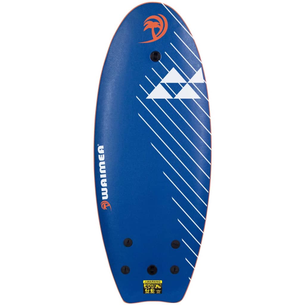 Waimea surfboard Slick blauw 114 x 45 cm