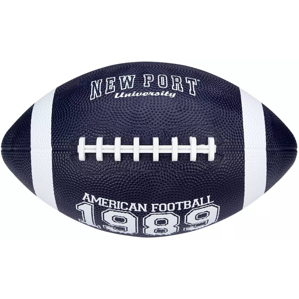 New Port American Football large 28 cm marineblauw/wit