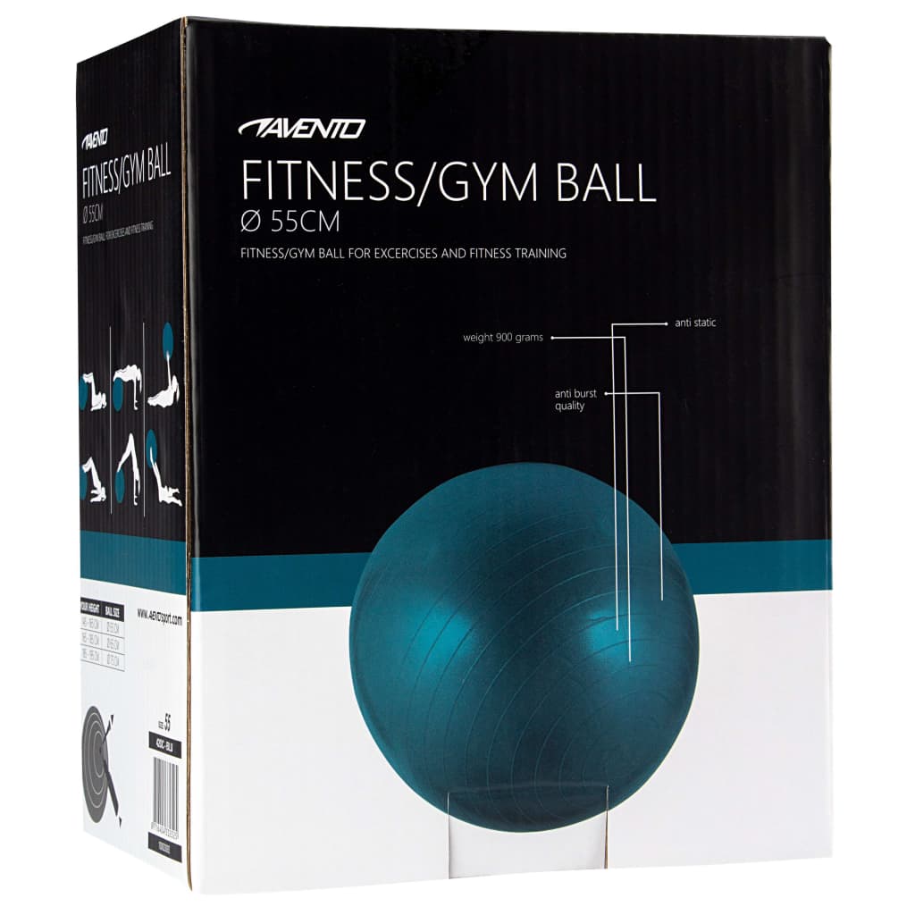 Avento kék fitneszlabda átm. 55 cm 