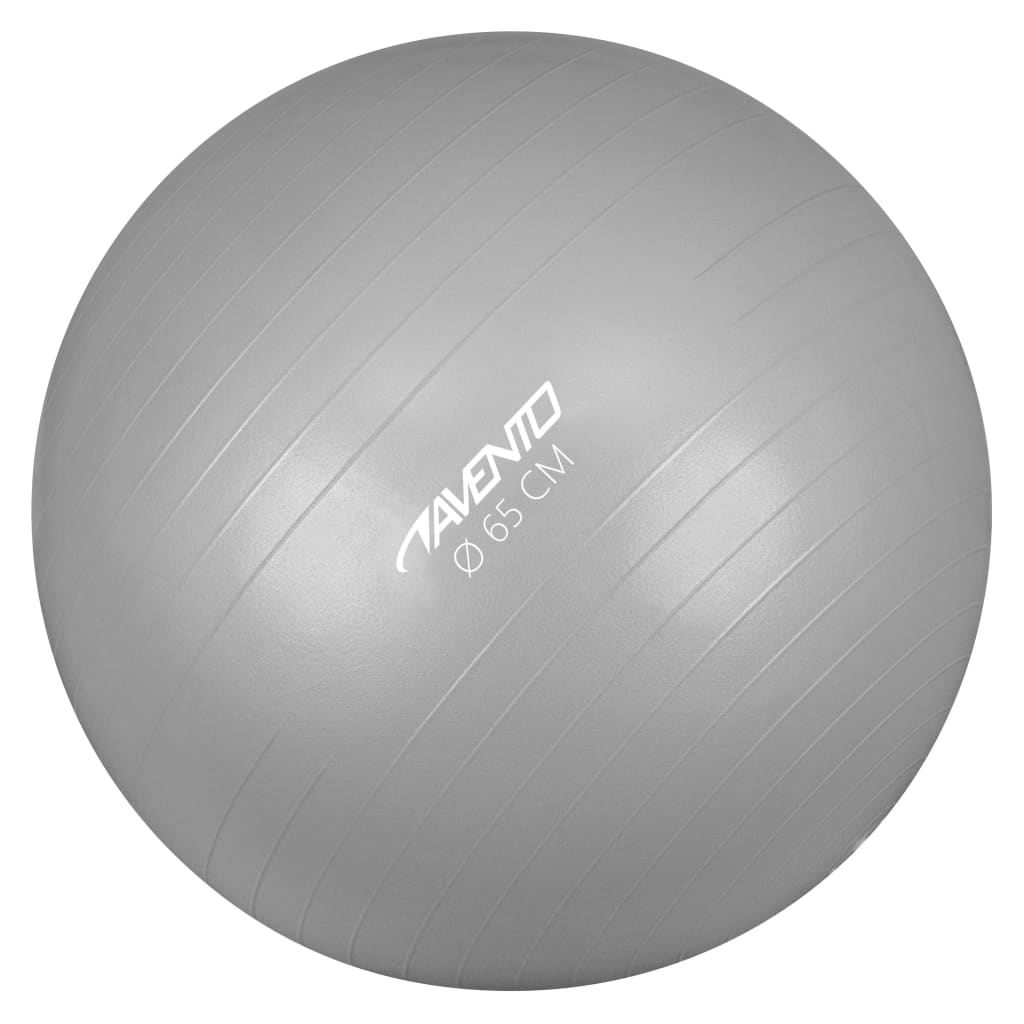 Avento Fitnessbal 65 cm zilverkleurig online kopen