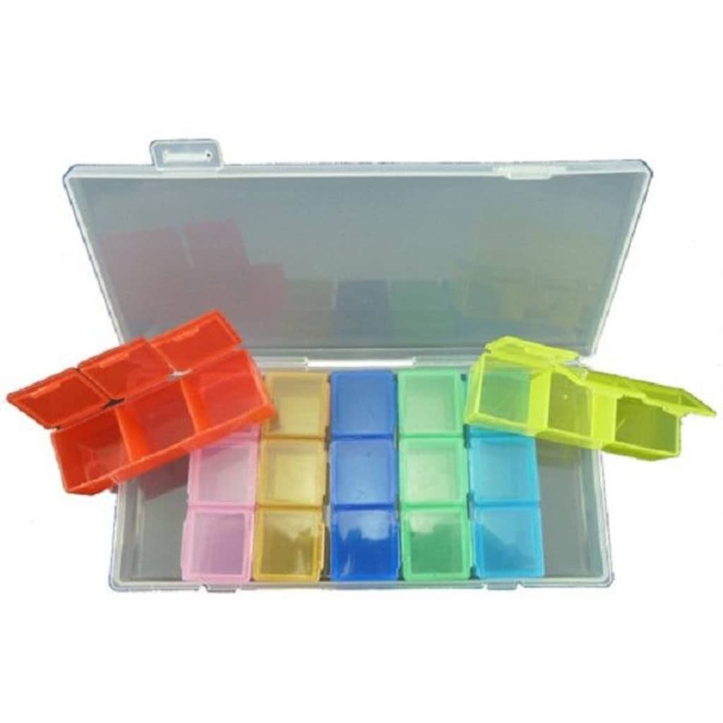 Not Specified Pillendoos Kunststof 7 Dagen X 3 Vakjes huismerk kopen in de aanbieding