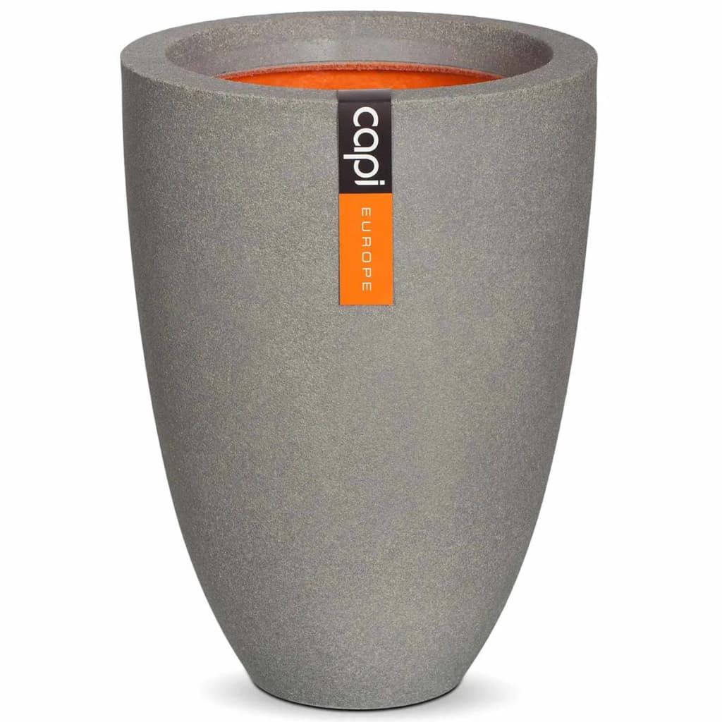 424335 Capi Vase ”Urban Smooth” Elegant Low 36×47 cm Grey KGR782