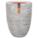 Capi Nature vaas elegant laag rib NL 35x47 - ivoor