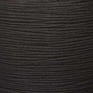 Capi Βάζο Nature Rib Elegant Low Μαύρο 46x58 εκ. KBLR783