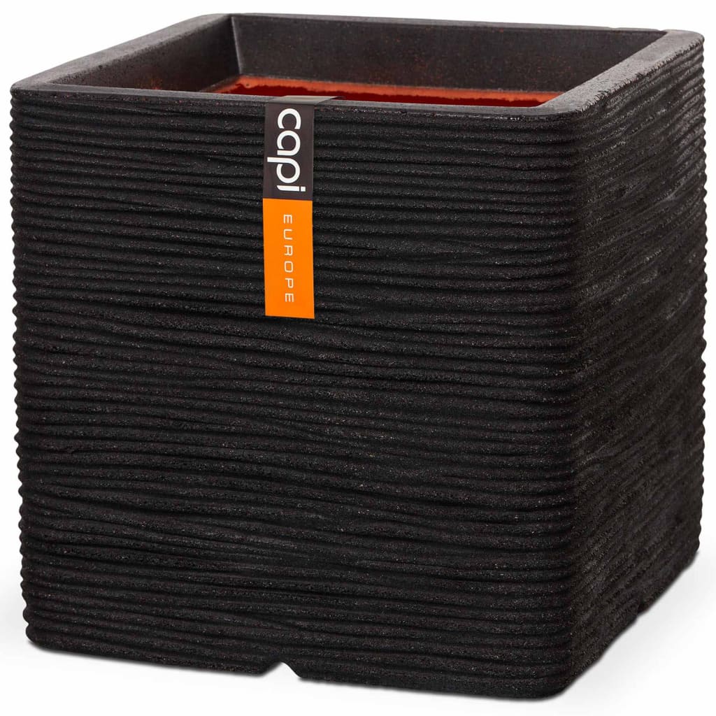 

Capi Plantenbak Nature Rib vierkant 40x40 cm zwart PKBLR903
