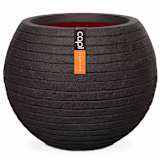 Capi Vase Blumentopf Nature Row Kugel 62 x 48 cm Schwarz PKBLRO271