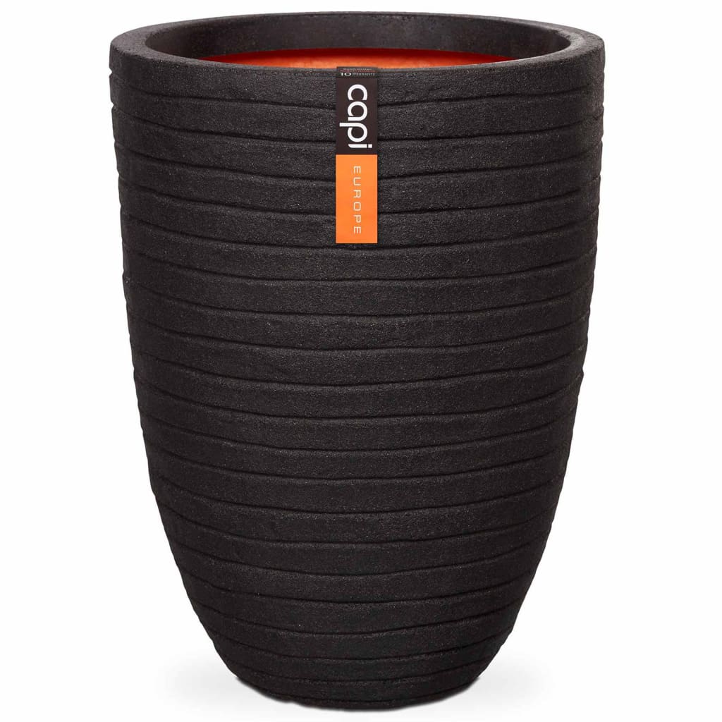 

Capi Bloempot Nature Row elegant laag 46x58 cm zwart PKBLRO783